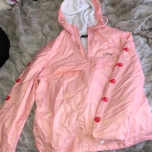 Rain coat material. Obey